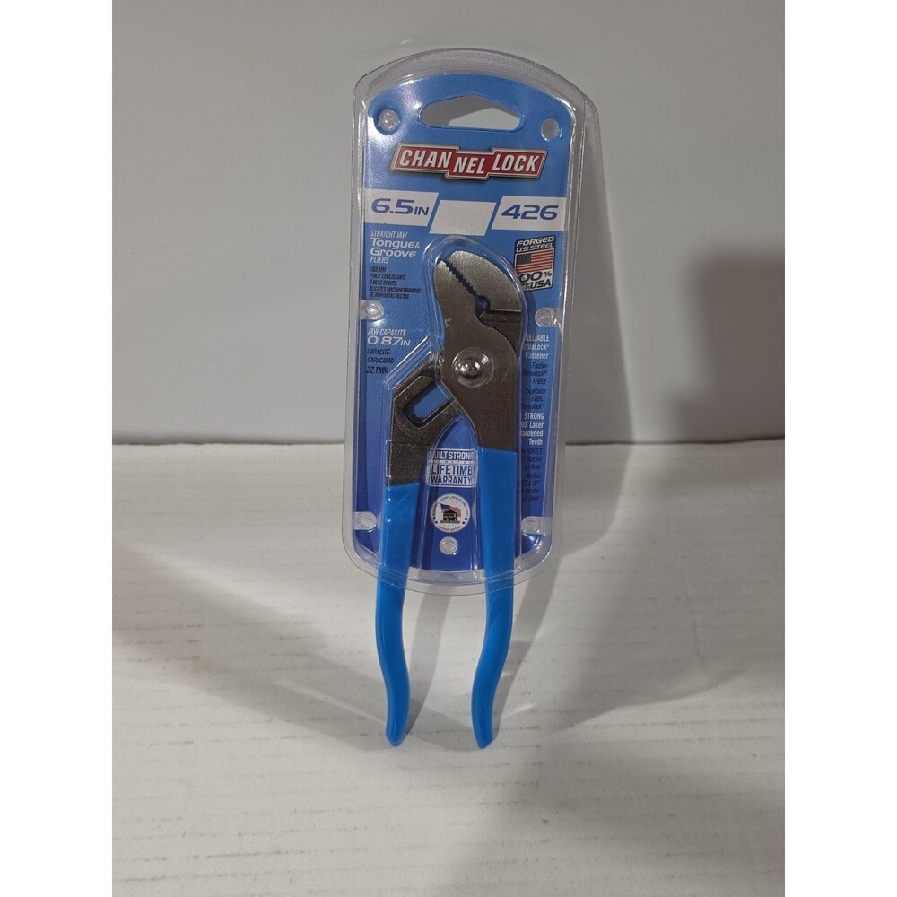 CHANNELLOCK 426 6.5" Straight Jaw Tongue & Groove Pliers